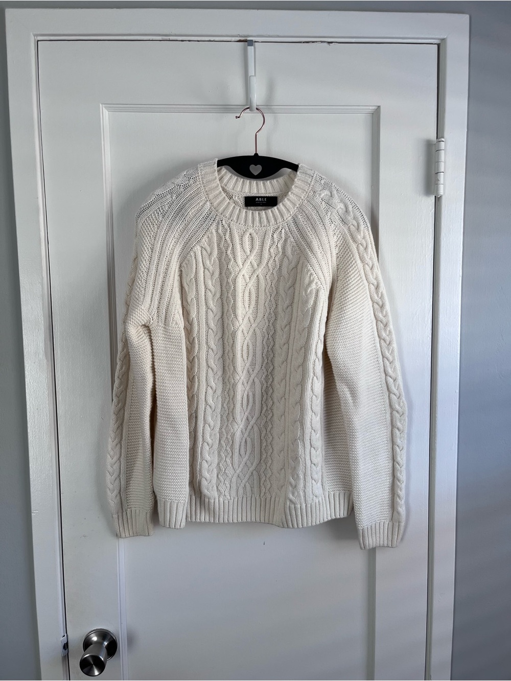 Cream Cableknit Cotton NWOT